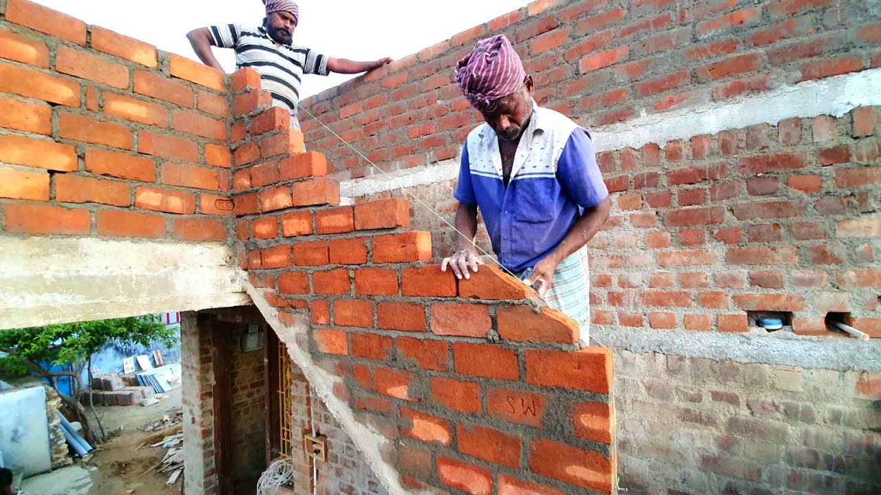 Technical Stair HandWall_2BHK Stair Handwall Build on Accurate with Bricks|Stair Construction