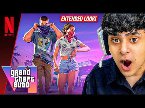Video thumbnail: LIVE GTA VI NETFLIX EXTENDED LOOK REACTION 😮 GTA 6 GAMEPLAY REVEAL
