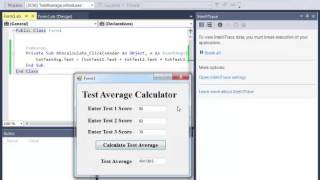 Homework 3 Test Average