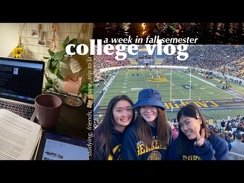 productive college vlog | fall ‘22: peaceful days, study, yumz, big game, trip to la