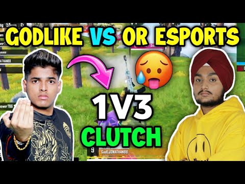 Spower 1v3 🥵 Godlike vs Or Esports fight in Tournament 🇮🇳 Jonathan on ...