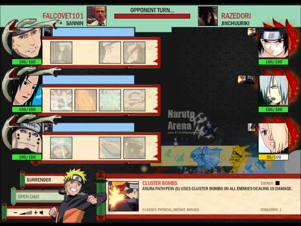 Naruto-Arena: FalcoVet101- Sasuke (s) Team