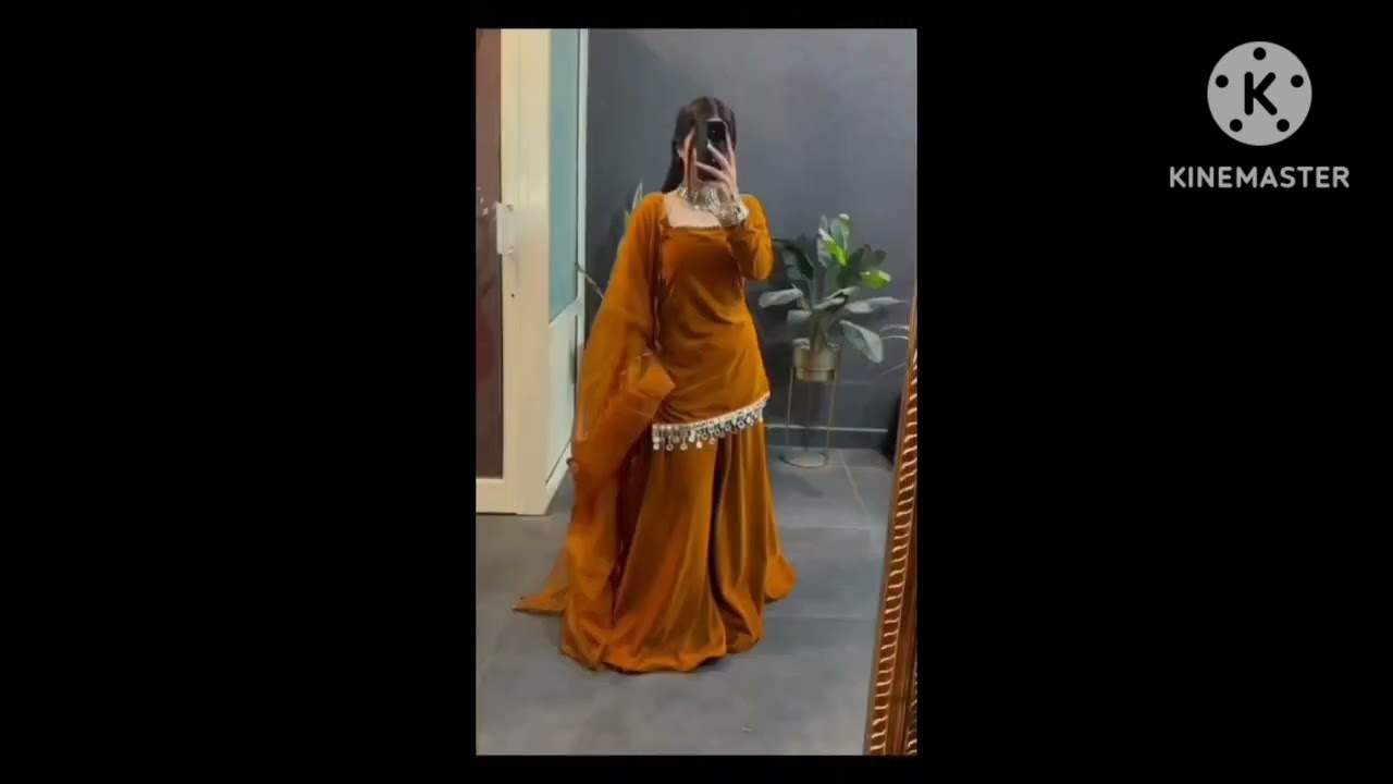 Girl dress design/lehnga kurti designs/function wear dress