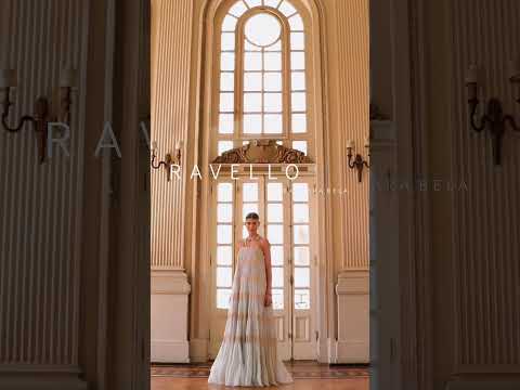 Vestido longo de organza de seda pura com acabamento com renda francesa