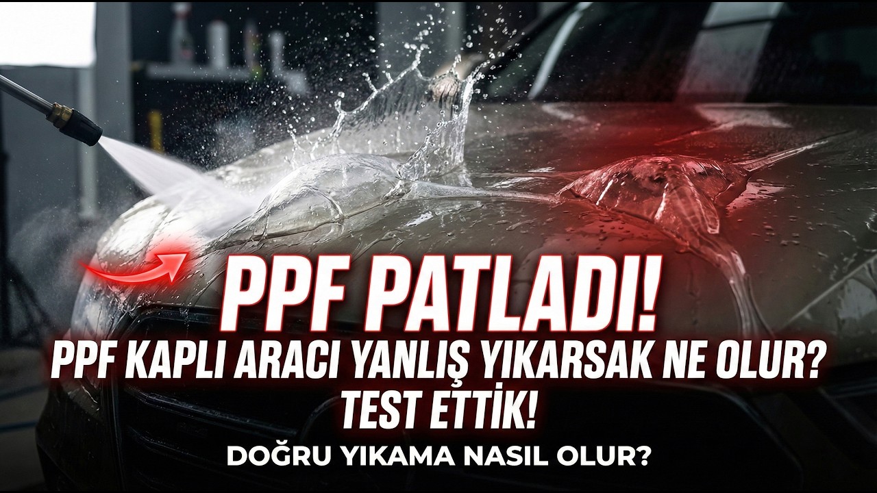 PPF Patladı! SAKIN BÖYLE YIKAMAYIN! Yanlış Yıkamanın Sonucu! #keşfet #ppf #ppfprotection