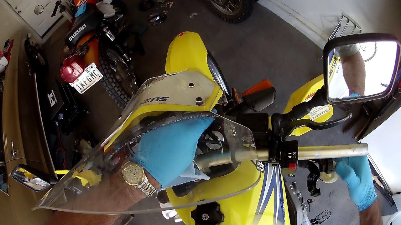 DR650 Throttle Grip and New tube instlation. YouTube