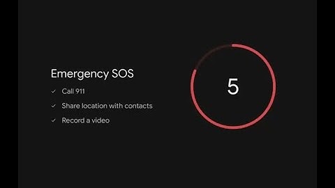 SOS Sound on Google Pixel