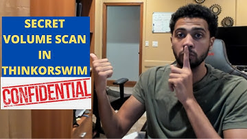 THINKORSWIM VOLUME SECRET EXPOSED!