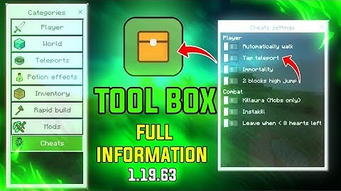 ToolBox For Minecraft Pe 1.19.63 | ToolBox For Mcpe 1.19+  Full information |