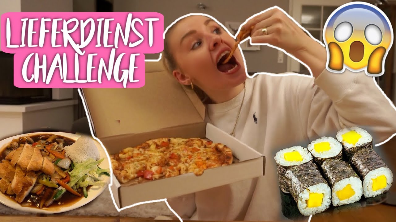 HAHA 😱 BEIM LIEFERDIENST, bestellen was NIE BESTELLT wird! Sushi, Pizza & Asiatisch! SO LUSTIG! 🥳