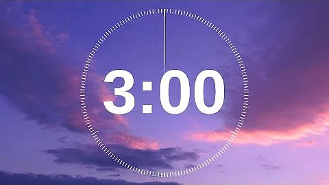 3 Minute Timer Relaxing Music Lofi Sky Background