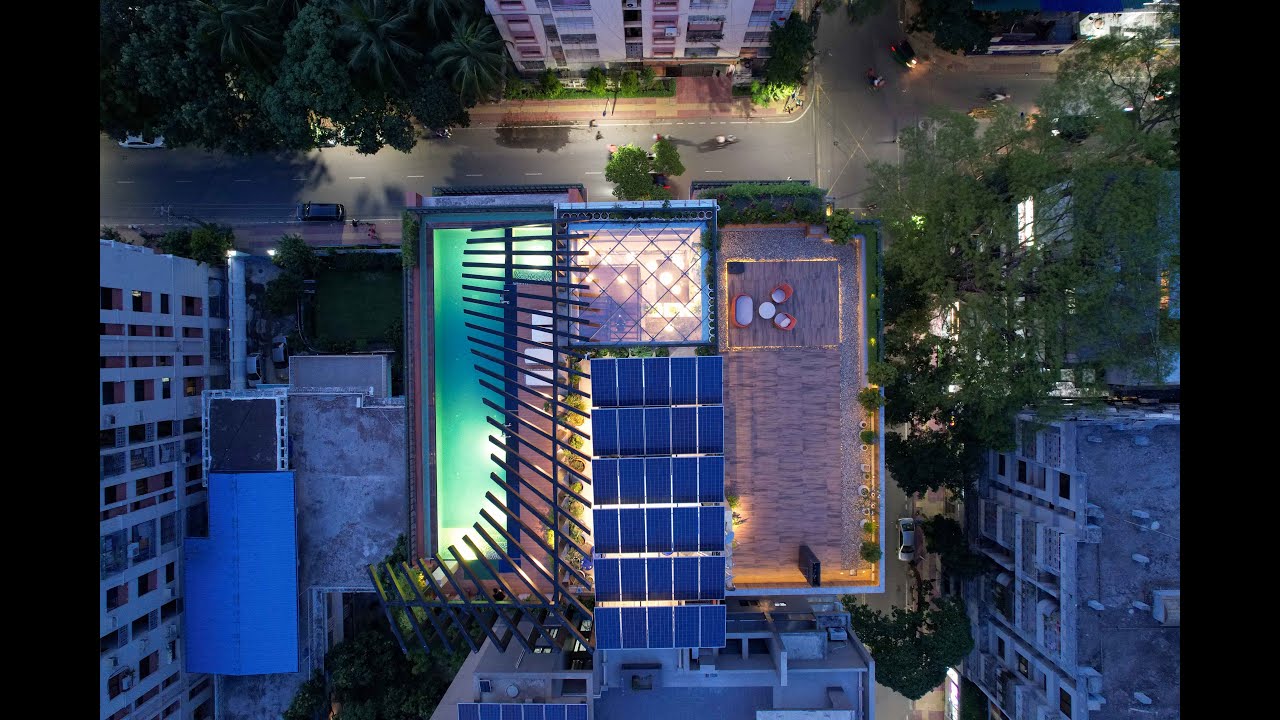 Nimah Penthouse at Dhanmondi (Roof top & swimming Pool Architecture Design By Compass)