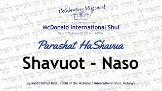 Weekly Parsha with Rav Raphael Katz - 5783 - Shavuot Naso