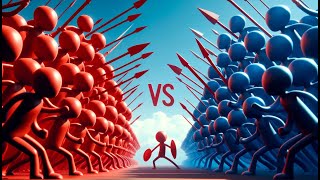 Stickman Fight Marble Ragdoll Battle in Unity