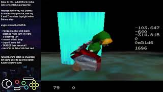 Ocarina of Time - Deku to DC Wrong Warp as Adult Initial Setup (with Bomb)