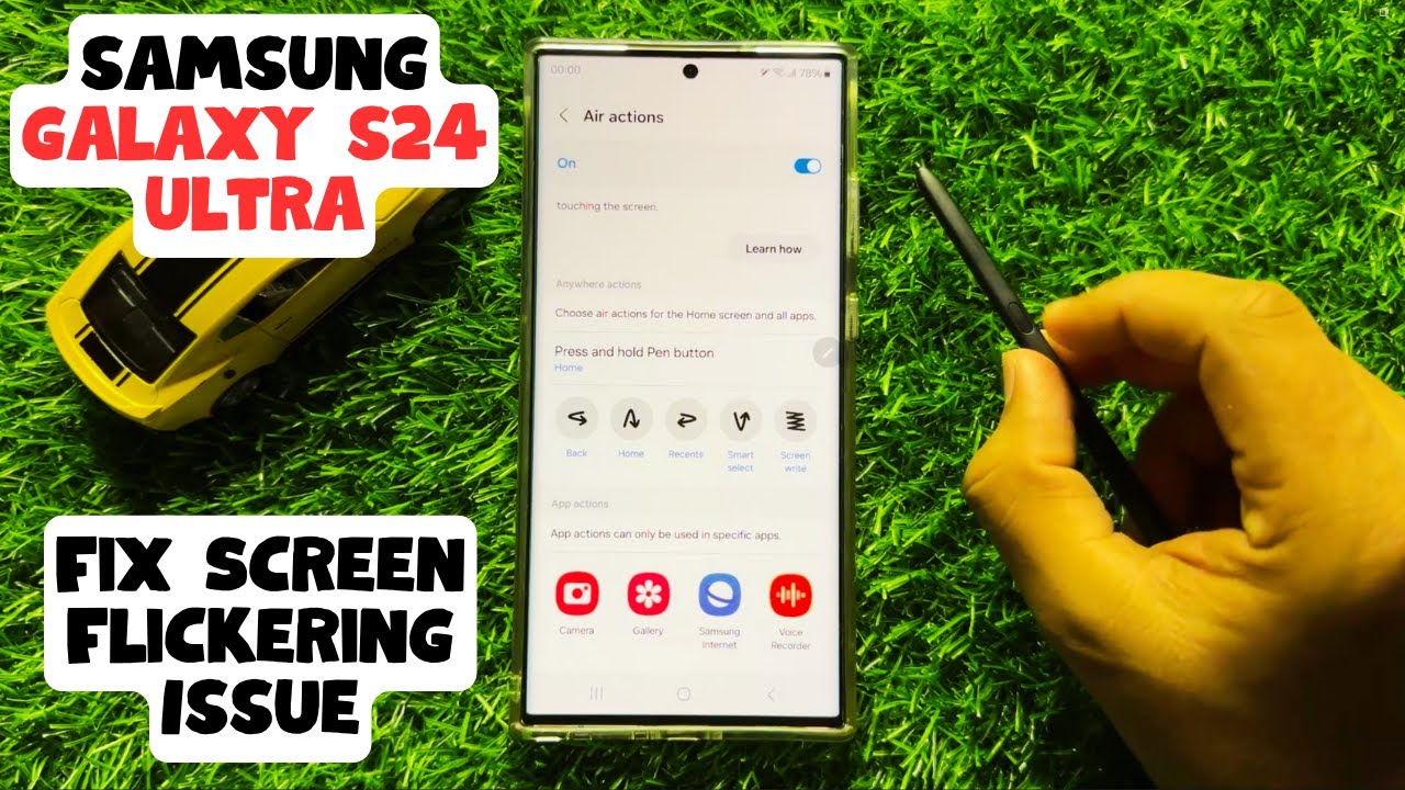 Fix Screen Flickering Issue on Samsung Galaxy S24 Ultra - YouTube