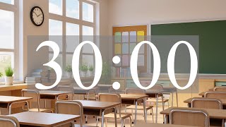 30 minute timer with music for classroom | Soft Background Music + Gentle Alarm screenshot 4