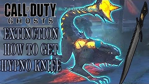 Call Of Duty Ghosts Extinction How To Get The Hypno Knife + Best Way To Make Aliens In To Pets !