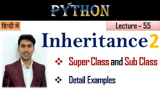 Inheritance With Examples | Lecture 55 | Inheritance program in python Update