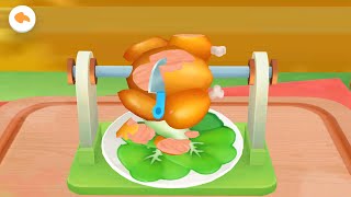 MEMBUAT MASAKAN BEBEK PANGGANG UNTUK RESTORAN BAYI PANDA KECIL | KARTUN ANAK | BABYBUS INDONESIA screenshot 3