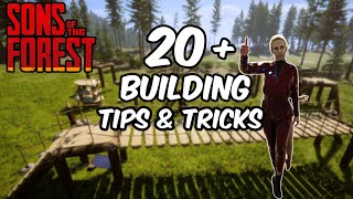 20+ Building Tips Tricks And Glitches | Sons of The Forest 1.0