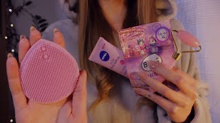 ASMR Removing Your Makeup 💗 Cozy skincare + hair brushing (no talking, layered sounds)