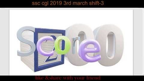SSC CGL 2019 Tier-1 (3 march 3rd shift ) Solved maths paper