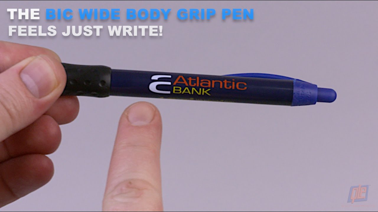 The Bic Wide Body Grip Pen Feels Just Write! - YouTube