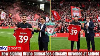 LIVERPOOL UNVEIL £100M BRUNO GUIMARÃES AT ANFIELD AS IRAOLA LANDS MIDFIELD STAR IN BLOCKBUSTER DEAL