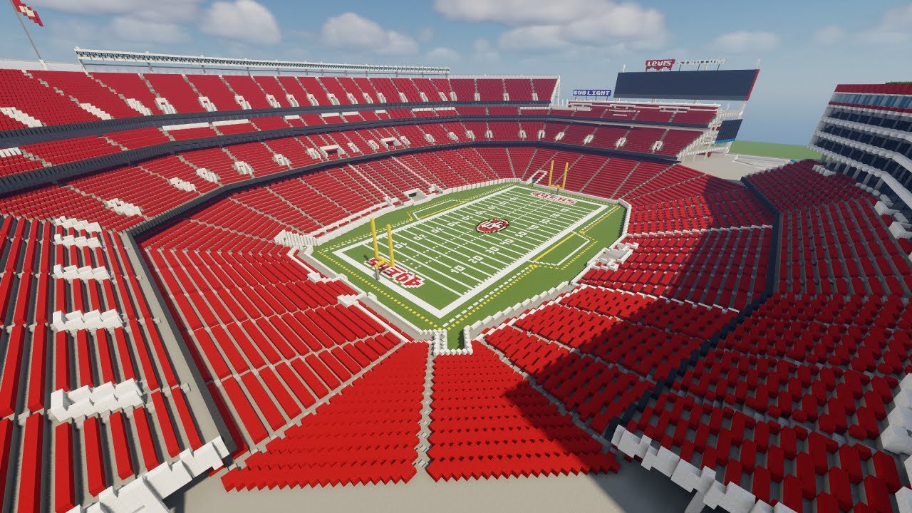 Minecraft Levi's Stadium (San Francisco 49ers) Timelapse +DOWNLOAD |  TheCraftCrusader - YouTube