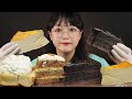 3가지 맛 조각 케이크🍰 허니브레드 먹방 CAKE & HONEY BREAD MUKBANG | EATING SOUNDS