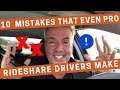 10 Embarrassing Mistakes That Even Pro Rideshare Drivers Make