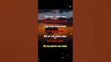 Tiền bạc ,danh vọng ,không bao giờ là đủ...