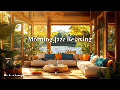 Living Room Morning Relaxing In Lakeside 🌤️ Tranquil Jazz Piano Music for Relax, Study &amp; Work
