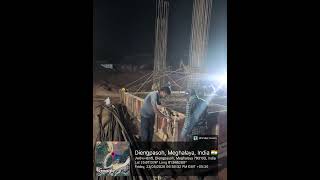 column and combined footing Steel Binding work