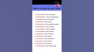 Which phobia do you have ? | Most common phobia 😵‍💫