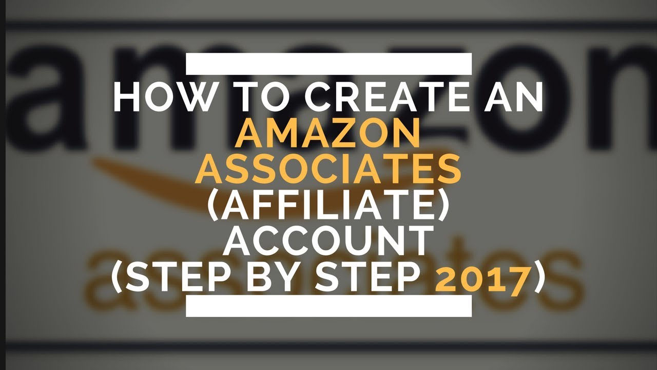 how to set up an amazon affiliate account