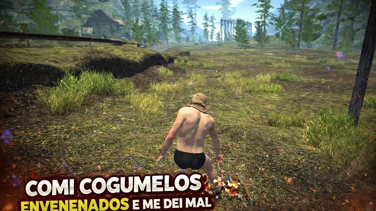 Infelizmente mim dei mal😣 Jogando jogo de sobrevivência 
