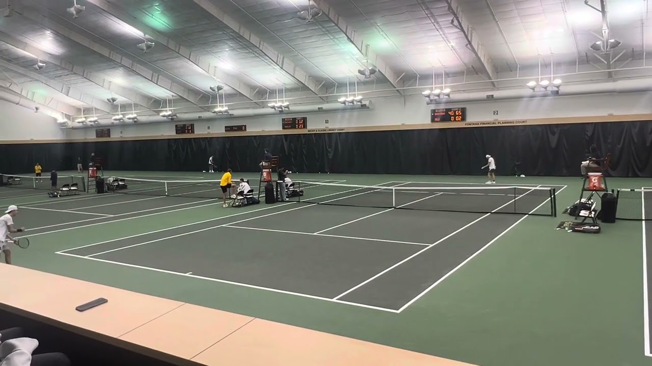 Oskar Brostom Poulsen gets singles win against ACU