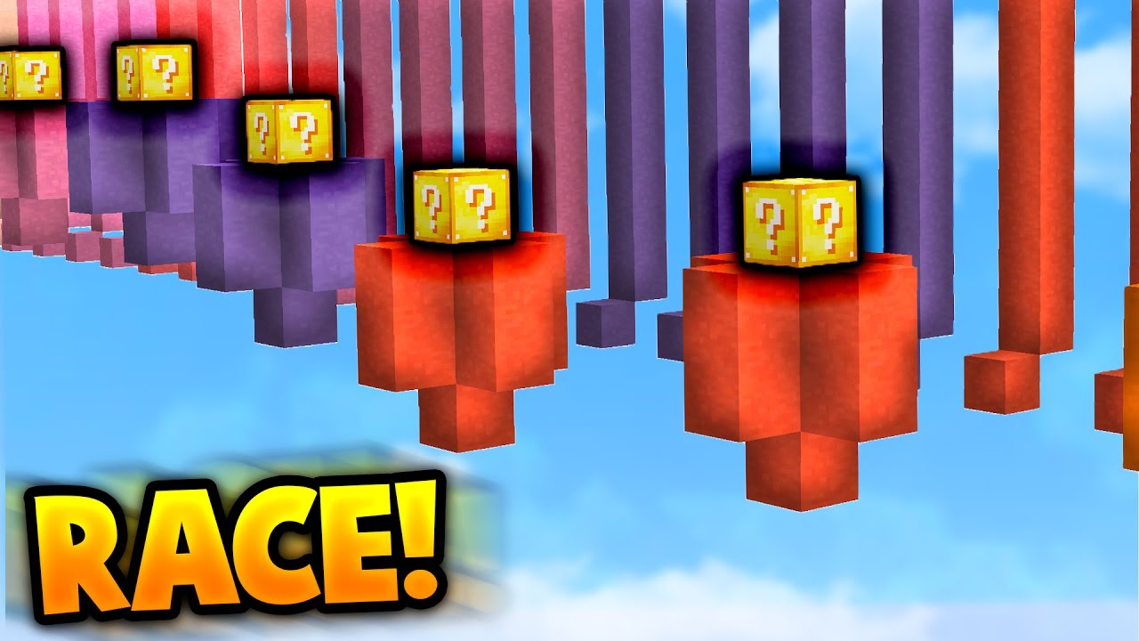 girls like you Minecraft CRAZY 1v1 LUCKY BLOCK PARKOUR RACE! - Minecraft Mods