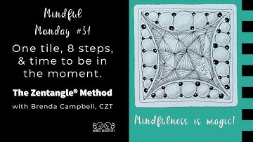 Mindful Monday #31: Easy, Beginner tiles created using the Zentangle® Method of drawing.
