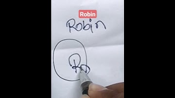 Signature Robin 😱😱 | #yshort #shorts #short #yshorts #logo #logodesign #viral #video #love #robin