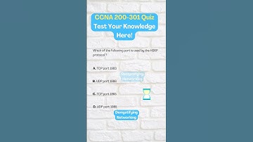 CCNA Quiz 54 HSRP Port: #learning #ccnacertification #ccna #cisco #networking #200-301