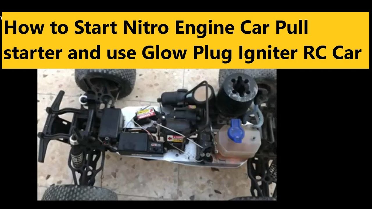 🛑 HOW TO START THE ENGINE OF A RC CAR WITHOUT A GLOW PLUG IGNITER OR GLOW  STARTER 🛑 