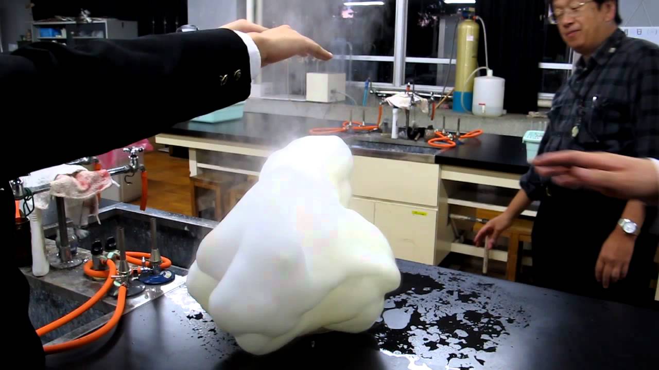 大量の泡発生 Youtube