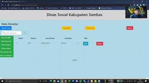 Demo Aplikasi Penyaluran Donasi Berbasis web - Dasar Pemrograman Web