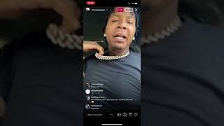 Moneybagg Yo, TripStar, EST Gee - Top Dolla Snippet on Instagram Live (6\/4\/21)