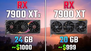 RX 7900 XTX vs RX 7900 XT + R7 7800X3D | Test in 7 Games