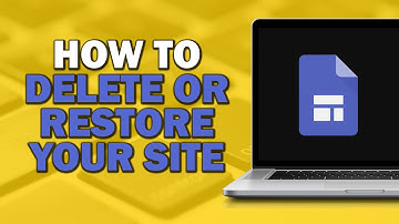 How To Delete or Restore Your Site on Google Sites (Quick Tutorial)