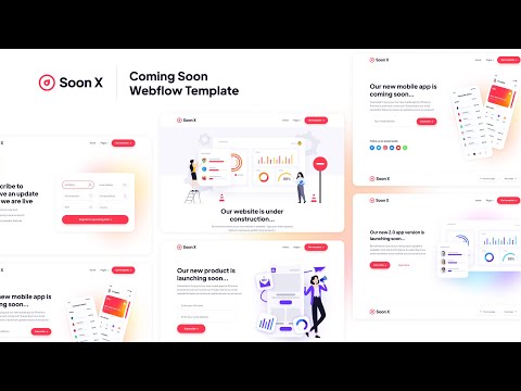 Soon X - Coming Soon Webflow Template | BRIX Templates